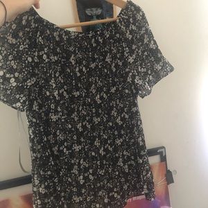 Michael Kors Flower sheer blouse - size S